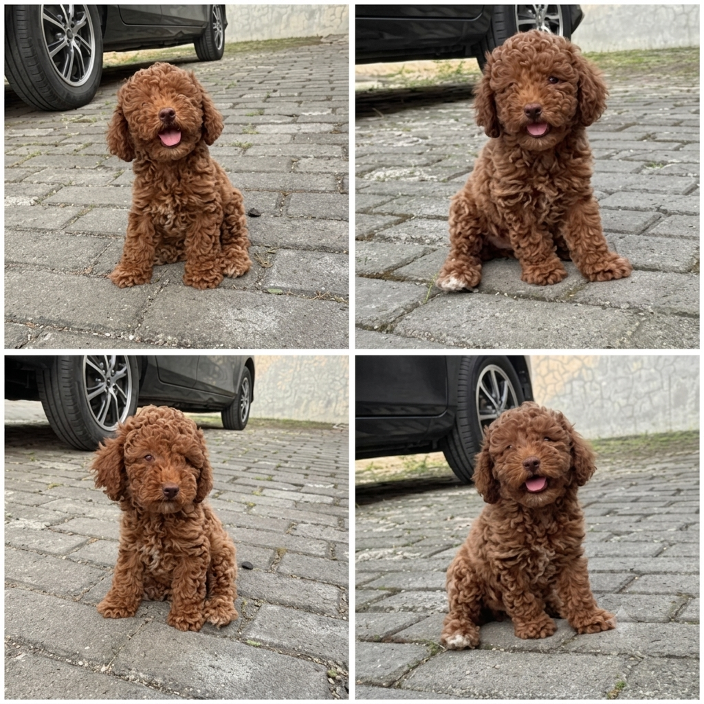 Jual Tiny Poodle Super Red Jantan Size 550 Gram