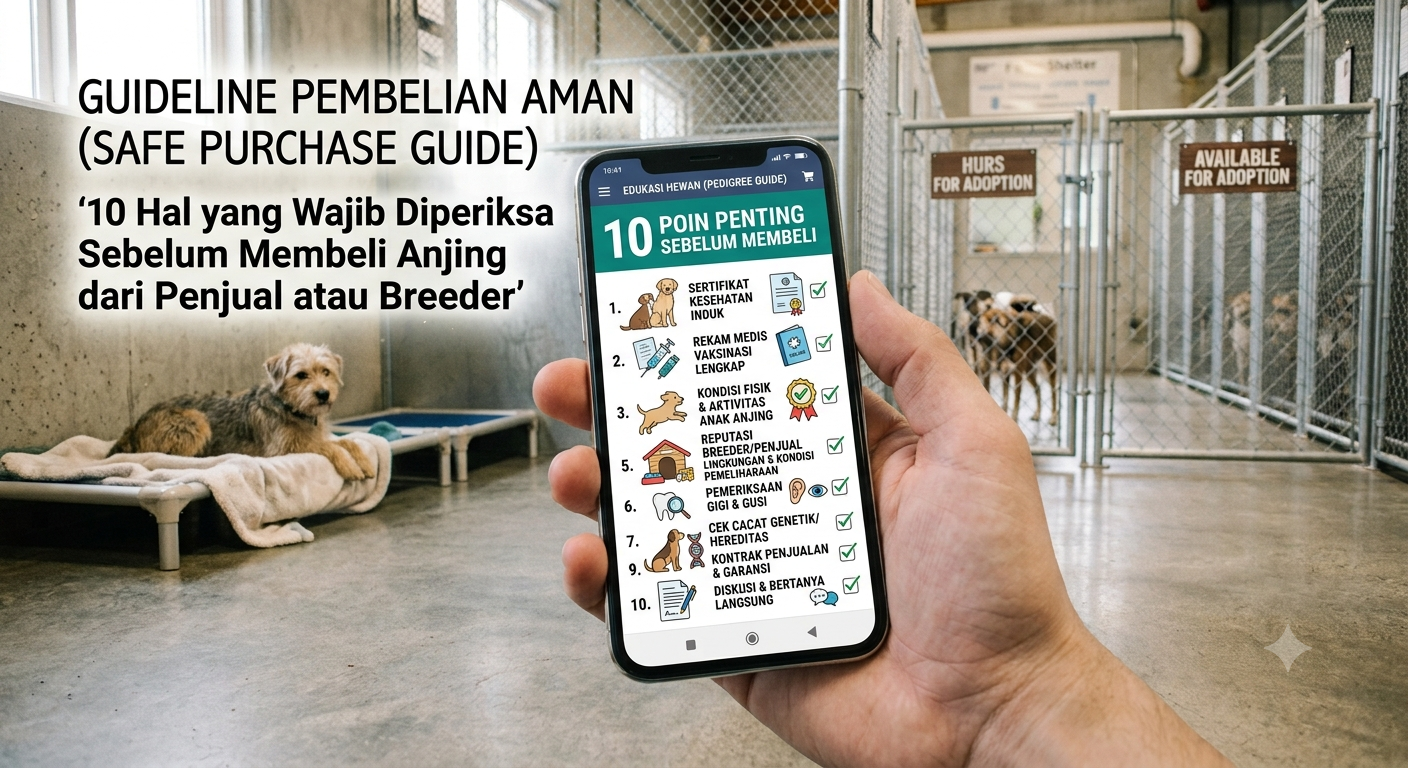 10 Hal yang Wajib Diperiksa Sebelum Membeli Anjing dari Penjual atau Breeder