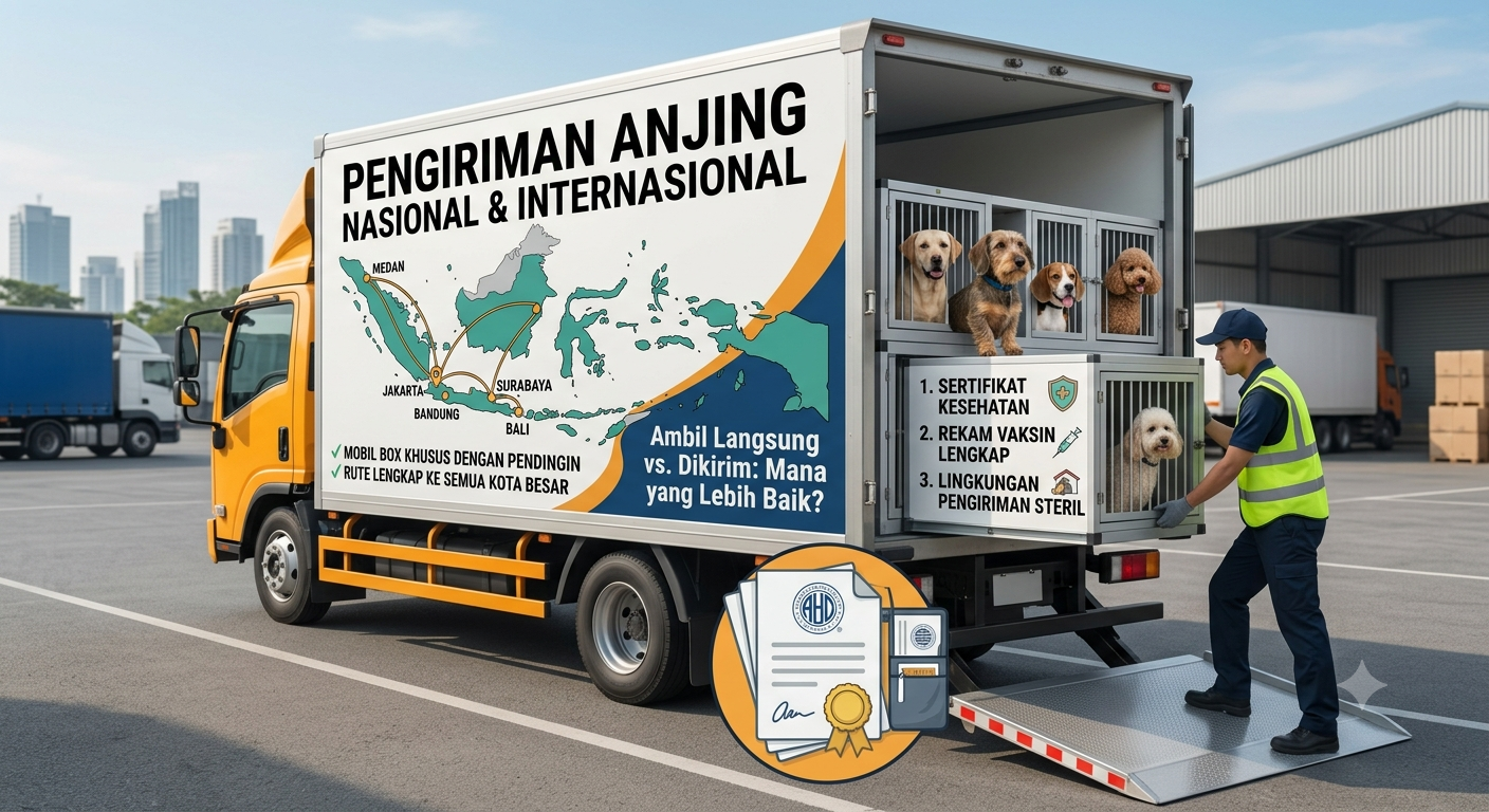 Anjing Dijual di Jakarta, Bali, Surabaya, dan Kota Lain: Lebih Baik Ambil Langsung atau Dikirim?