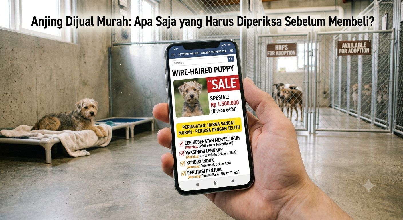 Anjing Dijual Murah: Apa Saja yang Harus Diperiksa Sebelum Membeli?
