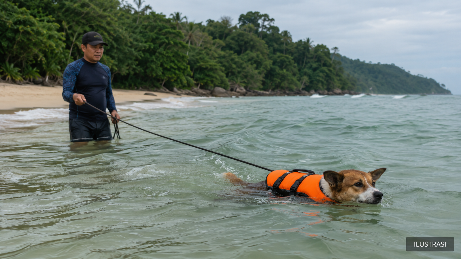 Tidak Semua Anjing Pandai Berenang: Waspadai Bahaya Pantai, Danau, dan Sungai