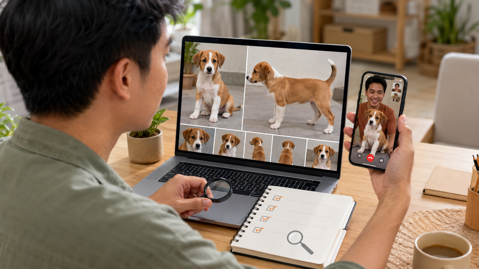 Cara Memeriksa Foto dan Video pada Iklan Anjing Dijual
