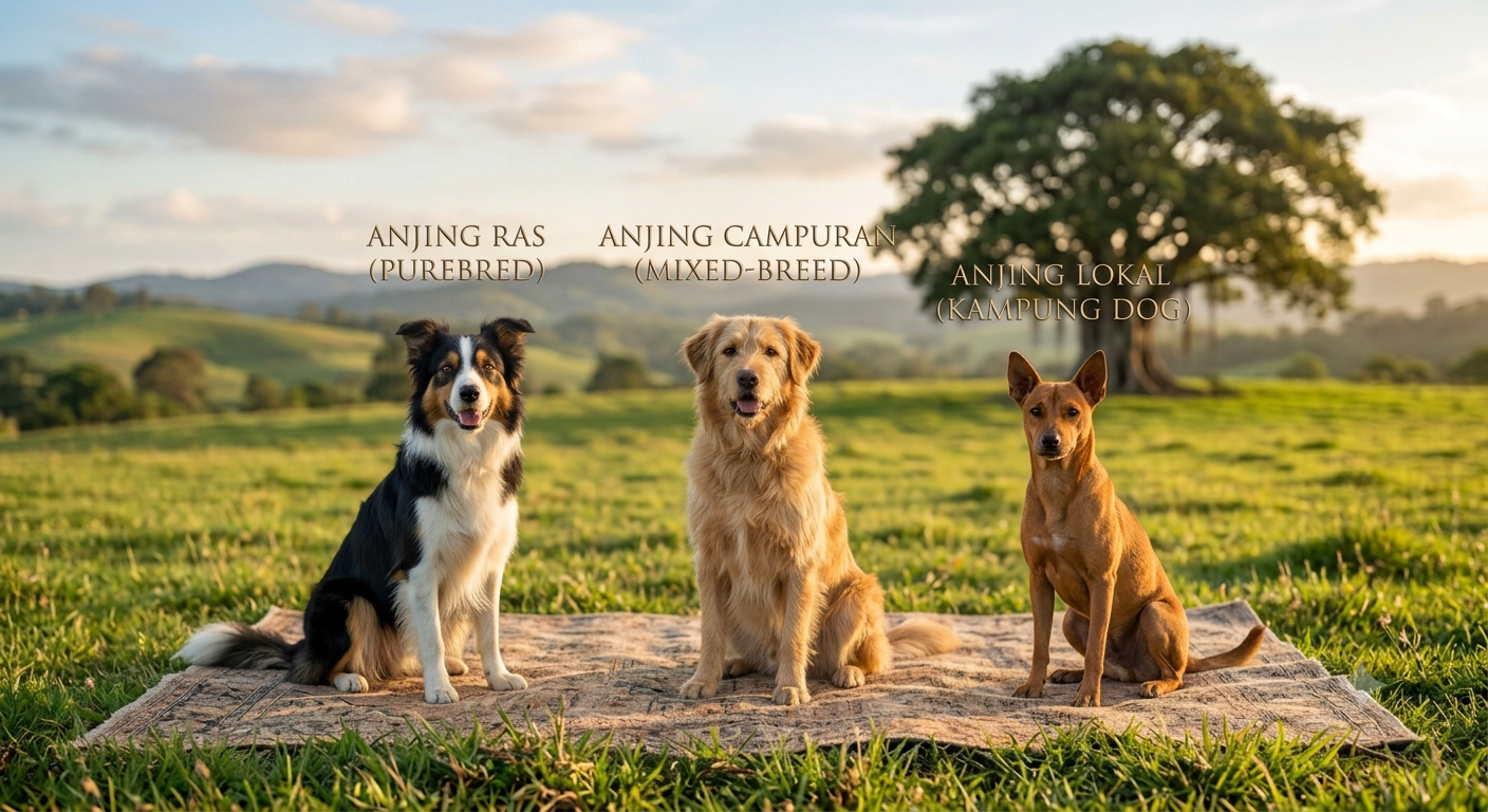 Perbedaan Anjing Ras, Campuran, dan Anjing Lokal