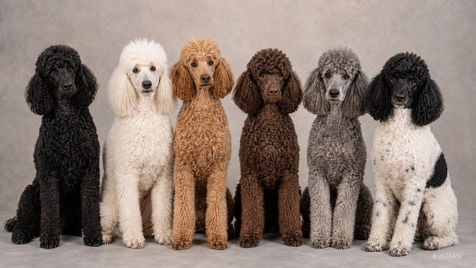 Warna Medium Poodle Menurut Standar FCI